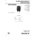 Sony MHC-GRX30, MHC-GRX30J, MHC-RXD5, MHC-VX3, SS-GRX30, SS-GRX30J, SS-RXD5, SS-VX3A, SS-VX3AG Service Manual