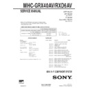 Sony MHC-GRX40AV, MHC-RXD6AV Service Manual
