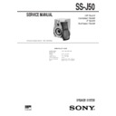 Sony MHC-GRX5, MHC-RX66, SS-J50 Service Manual