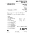 Sony MHC-GRX7, MHC-GRX7J, MHC-R700, MHC-RX77, MHC-RX77S Service Manual