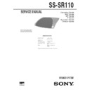 Sony MHC-GRX8, MHC-R800, MHC-V818, MHC-V919AV, SS-SR110 Service Manual