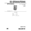 mhc-grx9000, mhc-rx900, ss-grx9000, ss-rx900 service manual