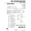 mhc-grx90av, mhc-rxd10av service manual