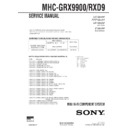 mhc-grx9900, mhc-rxd9 service manual