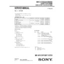 Sony MHC-GTR333, MHC-GTR555, MHC-GTR777, MHC-GTR888 Service Manual