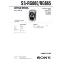 Sony MHC-GX35, MHC-RG330, MHC-RG550, MHC-RG660, SS-RG660, SS-RG665 Service Manual