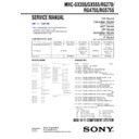 Sony MHC-GX355, MHC-GX555, MHC-RG270, MHC-RG475S, MHC-RG575S Service Manual