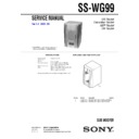Sony MHC-GX40, MHC-GX90D, MHC-RV800D, SS-WG99 Service Manual