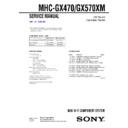 Sony MHC-GX470, MHC-GX570XM Service Manual