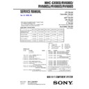 Sony MHC-GX90D, MHC-RV600D, MHC-RV600DJ, MHC-RV800D, MHC-RV900D Service Manual