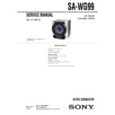 Sony MHC-GX99, SA-WG99 Service Manual