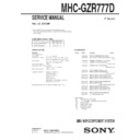 Sony MHC-GZR777D (serv.man2) Service Manual