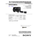 Sony MHC-GZR7D, MHC-GZR8D, MHC-GZR9D, SS-CTX9D, SS-GZR8D, SS-GZR9D, SS-RSX9D, SS-WGV9D Service Manual