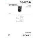 Sony MHC-MC3AV, SS-MC3AV Service Manual