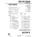 Sony MHC-NX1, MHC-NX3AV Service Manual