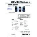 Sony MHC-RG121 (serv.man2) Service Manual