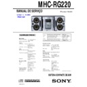 Sony MHC-RG220 Service Manual