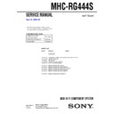 Sony MHC-RG444S Service Manual