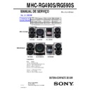 Sony MHC-RG490S, MHC-RG590S (serv.man2) Service Manual