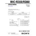 Sony MHC-RG550, MHC-RG660 Service Manual