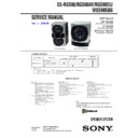 Sony MHC-RG590S, SS-RG590, SS-RG590AV, SS-RG590EU, SS-WG590SBG Service Manual