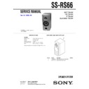 Sony MHC-RG66, SS-RS66 Service Manual