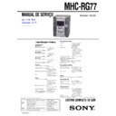 mhc-rg77 service manual