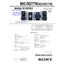 Sony MHC-RG777W Service Manual