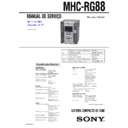 Sony MHC-RG88 (serv.man2) Service Manual