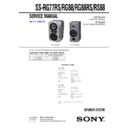 Sony MHC-RG88, SS-RG77RS, SS-RG88, SS-RG88RS, SS-RS88 Service Manual