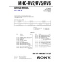 Sony MHC-RV2, MHC-RV5, MHC-RV6 Service Manual