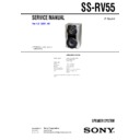 Sony MHC-RV55, SS-RV55 Service Manual