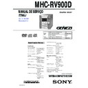 Sony MHC-RV900D Service Manual