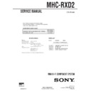 Sony MHC-RXD2 Service Manual