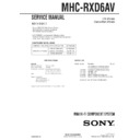Sony MHC-RXD6AV (serv.man2) Service Manual