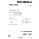 Sony MHC-RXD7AV Service Manual