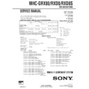 mhc-rxd8, mhc-rxd8s service manual