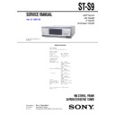 Sony MHC-S9D, ST-S9 Service Manual