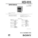 Sony MHC-V515 Service Manual