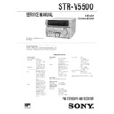 Sony MHC-V5500, STR-V5500 Service Manual