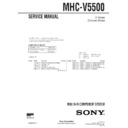 Sony MHC-V5500 Service Manual