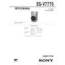 Sony MHC-V5550, MHC-V7770AV, SS-V7770 Service Manual