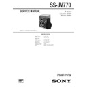 Sony MHC-V717, SS-JV770 Service Manual