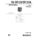 Sony MHC-V7700AV, MHC-W770AV, SS-SR12H, SS-SR12HA Service Manual