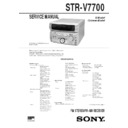 Sony MHC-V7700AV, STR-V7700 Service Manual