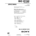 Sony MHC-V919AV Service Manual