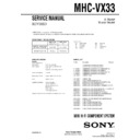 Sony MHC-VX33 Service Manual