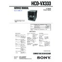 Sony MHC-VX333 (serv.man2) Service Manual