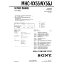 Sony MHC-VX55, MHC-VX55J Service Manual