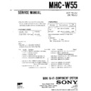 Sony MHC-W55 (serv.man2) Service Manual